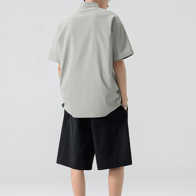 TIKALIACN Zweiteiler Sommer Kurzarm - Polyester M L