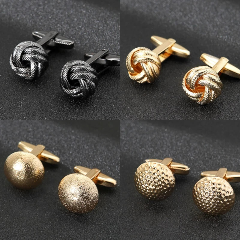 Fashion French Hemd Manschettenknöpfe 2025 - Herren High Quality Twist Hollow - Luxus Schmuck Business Hochzeit Cuff Link Wholesale