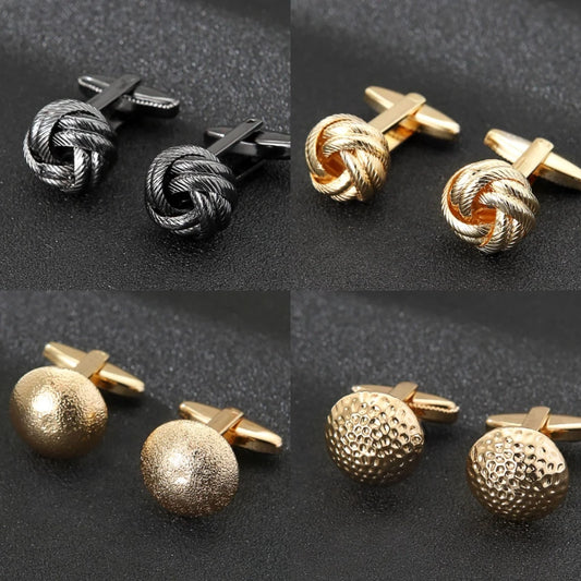 Fashion French Hemd Manschettenknöpfe 2025 - Herren High Quality Twist Hollow - Luxus Schmuck Business Hochzeit Cuff Link Wholesale