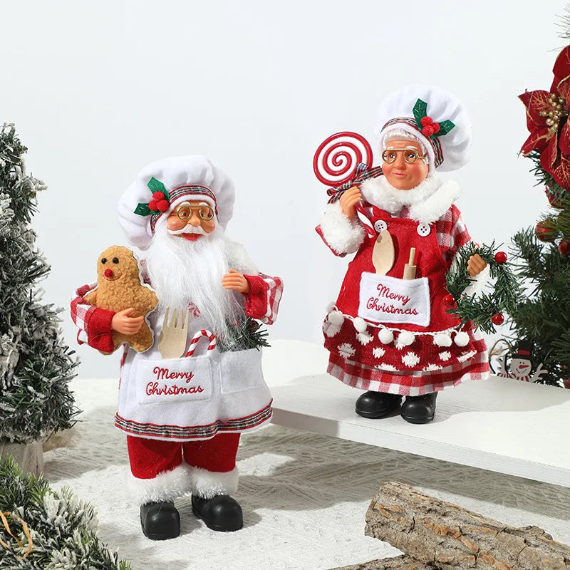 Choice Weihnachtsmann Figur - Größe 12 Zoll, Kunststoff