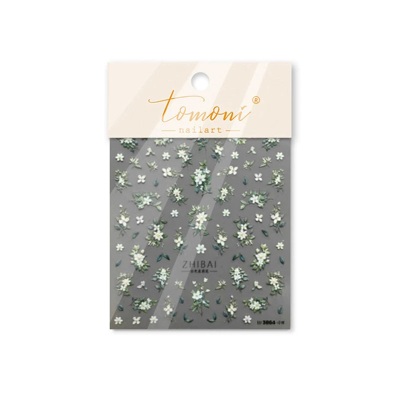 NAILFYOU 5D Glitter Nagelsticker Premium - 10,3x8cm 1 Stück