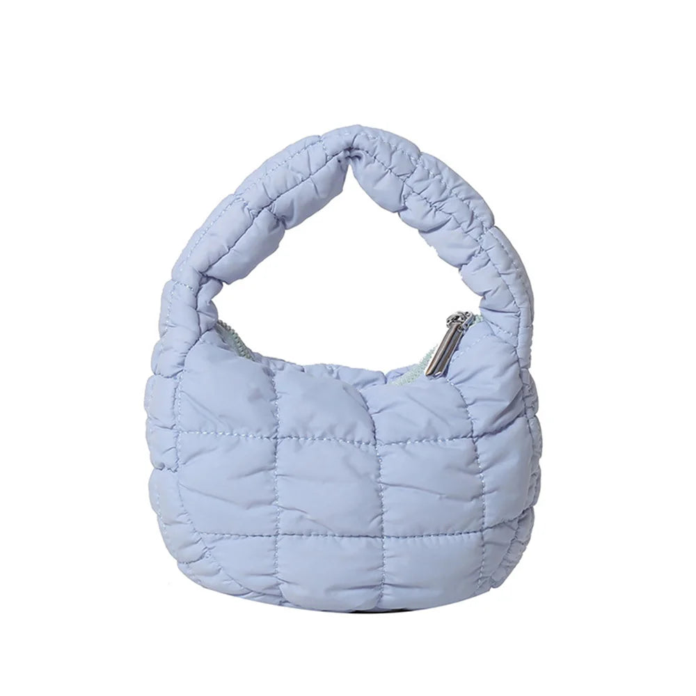 Quilted Padded Crossbody Bag for Women Pleated Bubbles Cloud Shoulder Bags Large Tote Bucket Designer Bag Ruched Handbags 2024