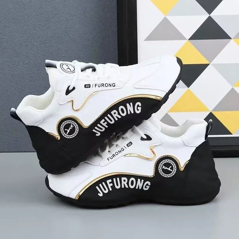 Man 2024 Luxury Sneakers Sports Shoe Women Casual Sneakers Chunky Sneakers Couples New Designer Soft-soled Leather Running Shoes