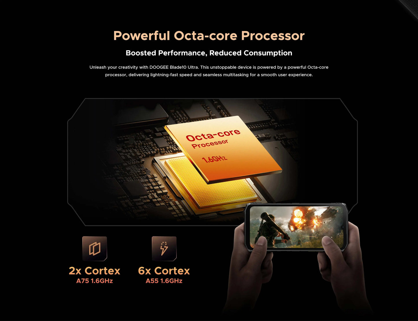 DOOGEE Blade10 Ultra Outdoor-Smartphone - 256 GB, 5150 mAh, 6,56 Zoll