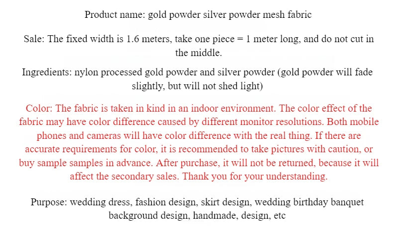 TüllPro Glitzer-Tüll - Chiffon Polyester 160cm Reißfest