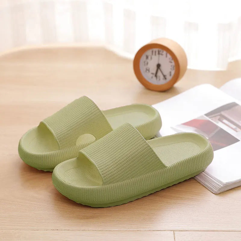 Frauen Dick Plattform Cloud Hausschuhe Sommer Strand Eva Weich Sohle Slide Sandalen Freizeit Männer Damen Innen Badezimmer Anti-Rutsch Schuhe