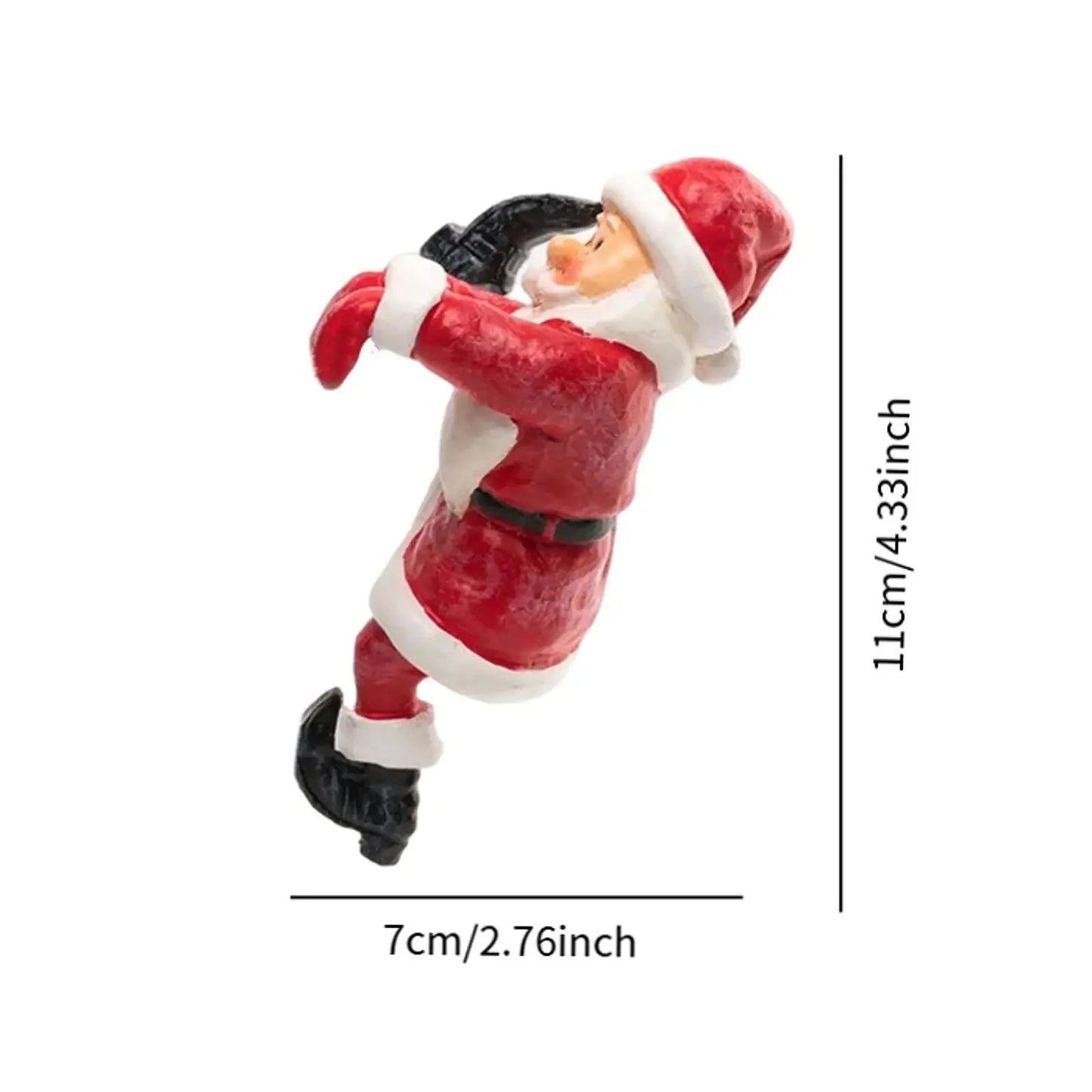 Weihnachtsmann Statue Detailgetreu - Größe 25 cm Harz Handbemalt