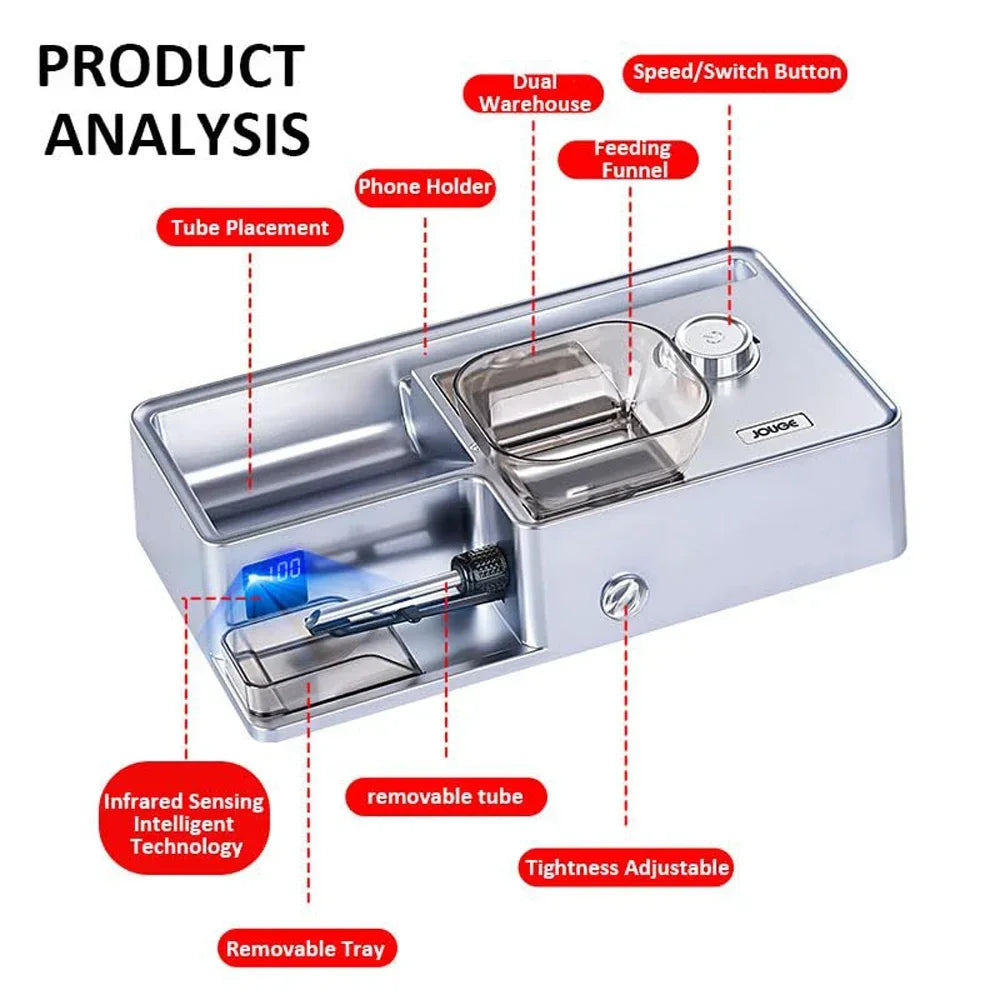 Zigaretten-Maschine 2025: 3-in-1 Automatic Electric Smart Sensor Injector Tobacco Collection