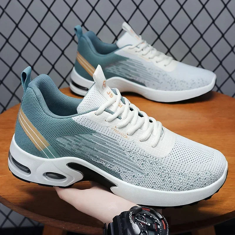 Fashionable Breathable Sneakers for Men - Stylish Mesh Casual Shoes for Daily Wear