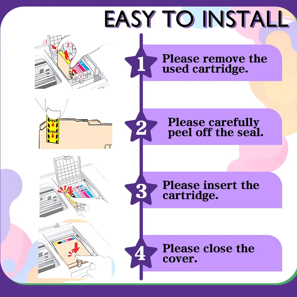 T1281 Tintenpatrone kompatibel Epson - 18ml K/C/M/Y