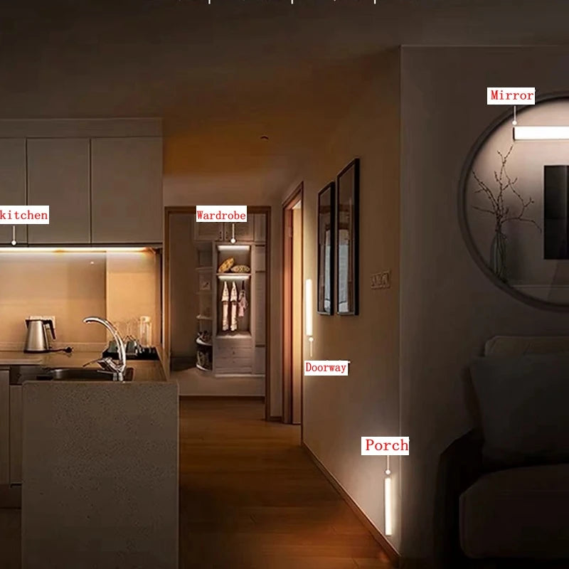 LED Bewegungsmelder Licht 2025 - Wireless Type C Rechargeable für Küche