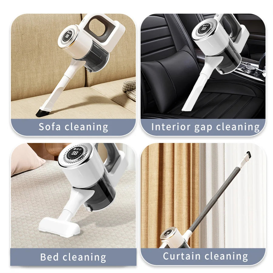 [For Pet Owners] Cordless Vacuum Cleaner - Strong Suction for Hair & Mess, Effortless Carpet & Floor Cleaning