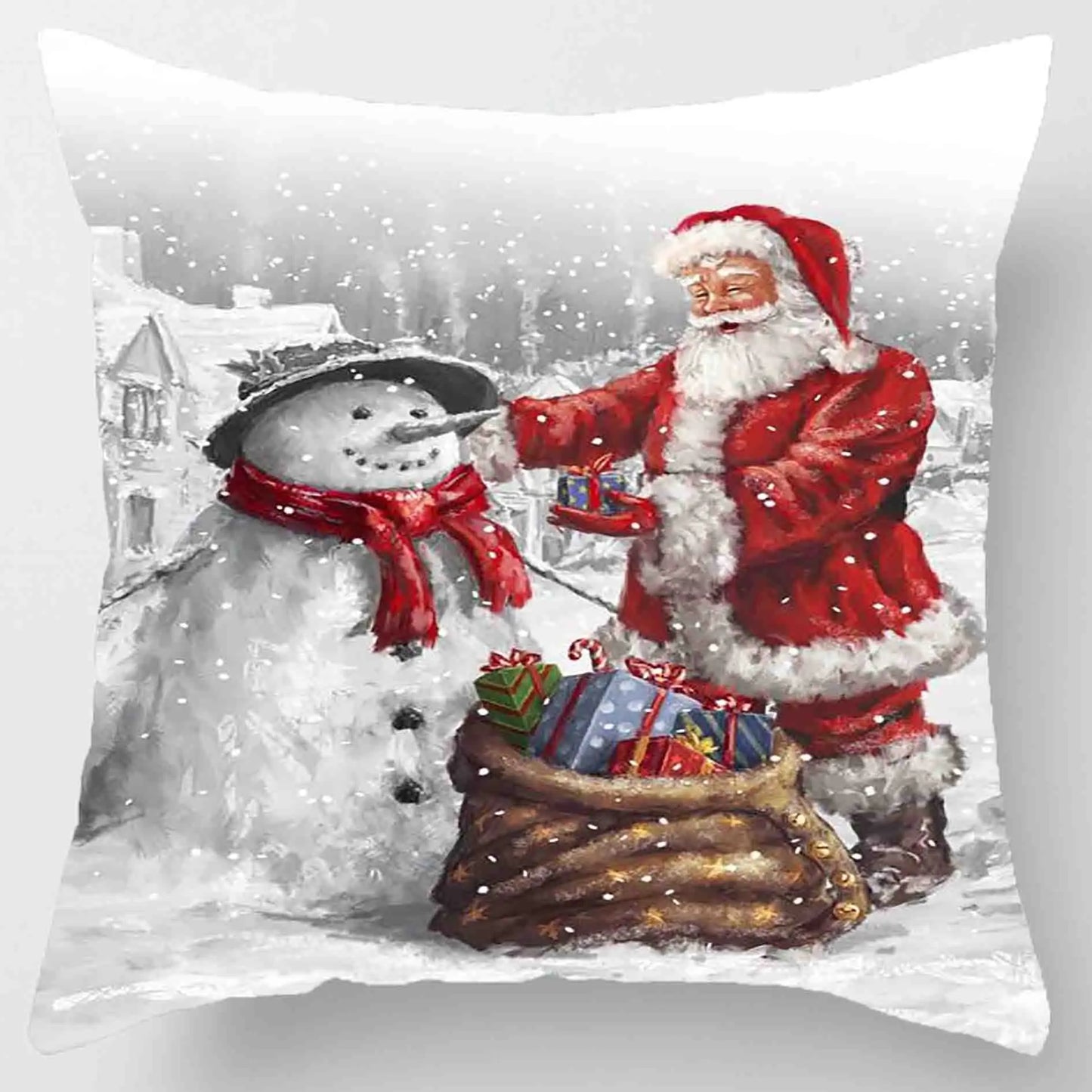 2025 New Year Christmas pillow case 30*50cm,40*40cm,45x45cm, cushion cover home Christmas decoration pillow case