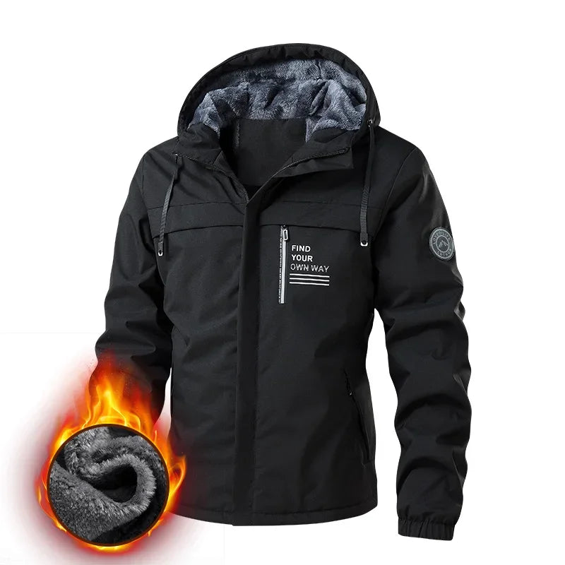 UETEEY Pilotenjacke Verdicktes Fleece - Kapazität 200 g, XL