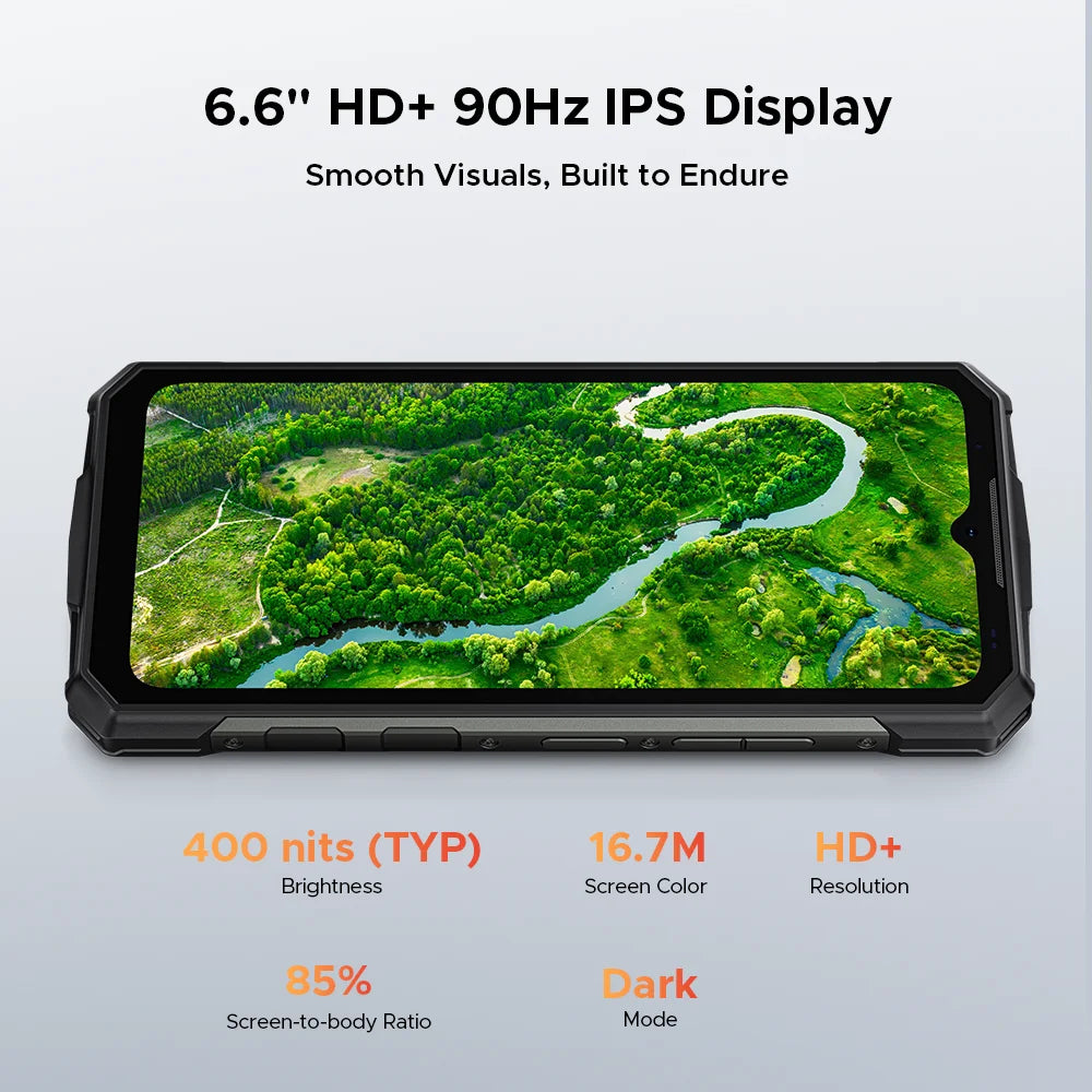 DOOGEE Fire 7 Robustes Smartphone - Akk 13000 mAh, 18W, 6,6 Zoll