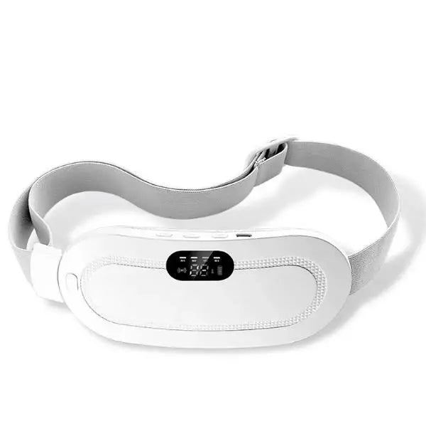 Rechargeable Heating Waist Belt with Digital Display - Vibrating Massager for Period Pain Relief & Women's Menstrual Care