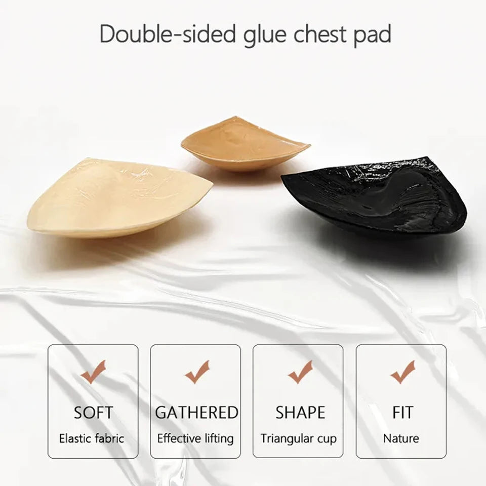 Doppelseitig Klebende Sticky Bra-Einsätze Push Up Dicker Schwamm Brustlift-Pads Schwimmanzug Bikini Cup Enhancer