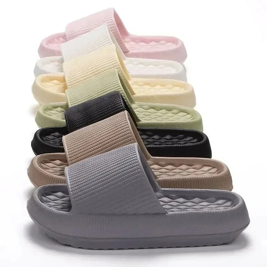 Frauen Dick Plattform Cloud Hausschuhe EVA Weich Sohle Kissen Slides Sommer Strand Flip Flops Frauen Rutschfest Badezimmer Heim Hausschuhe