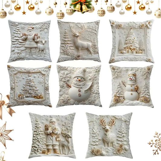 1pcs Christmas Decorative Pillow Covers ,Suitable for Christmas home decoration pillowcase, without pillow core.
