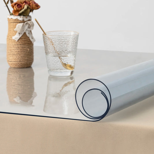 2mm Rechteckiger Tischfilm Kristallklar PVC Transparent