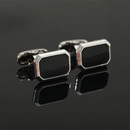 Locus Amazing Quadrat Manschettenknöpfe - Silber 12mm