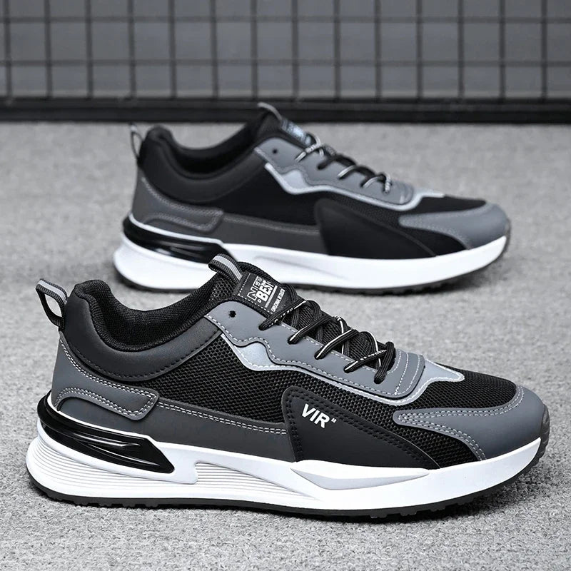 Men Shoes 2024 New Fashion Sneakers for Men Leather Shoes Comfort Lightweight Casual Shoes Outdoor WalkingFootwear