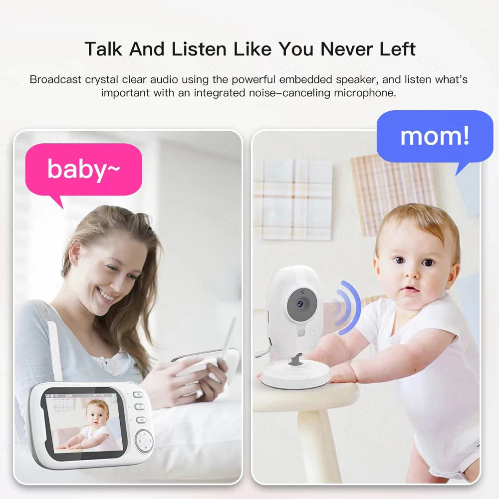 Baby-Monitor 2025: Cdycam 3.5" Wireless-Video - Night Vision Collection