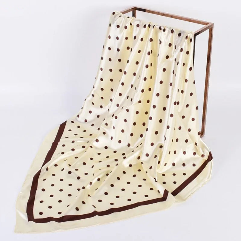 Luxoria Seidenoptik Halstuch - 90x90 cm Polyester weich