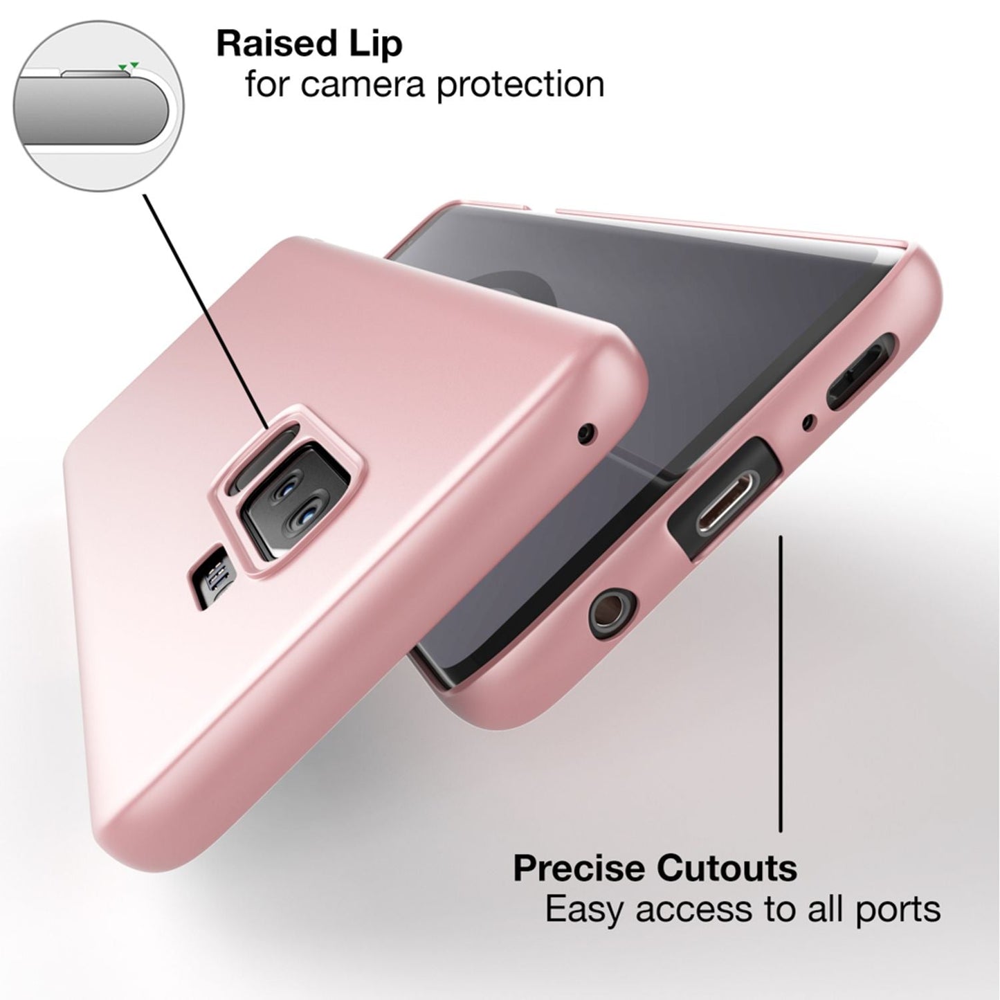 Samsung Galaxy S9 Plus Handy Hülle von NALIA, Dünne Schutzhülle Cover Hard Case