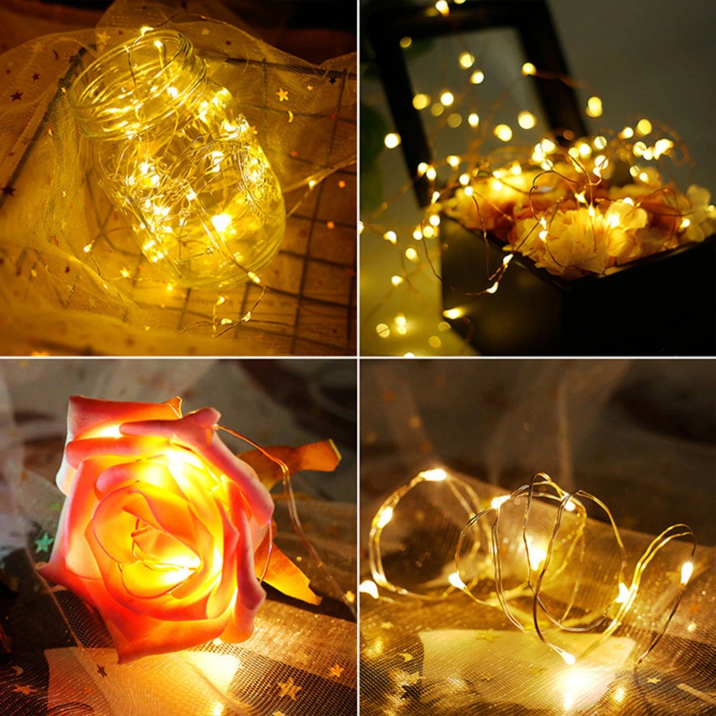 RGBCW String Light Wasserdichte Lichterkette - 249-2000 Lumen 4,5 V