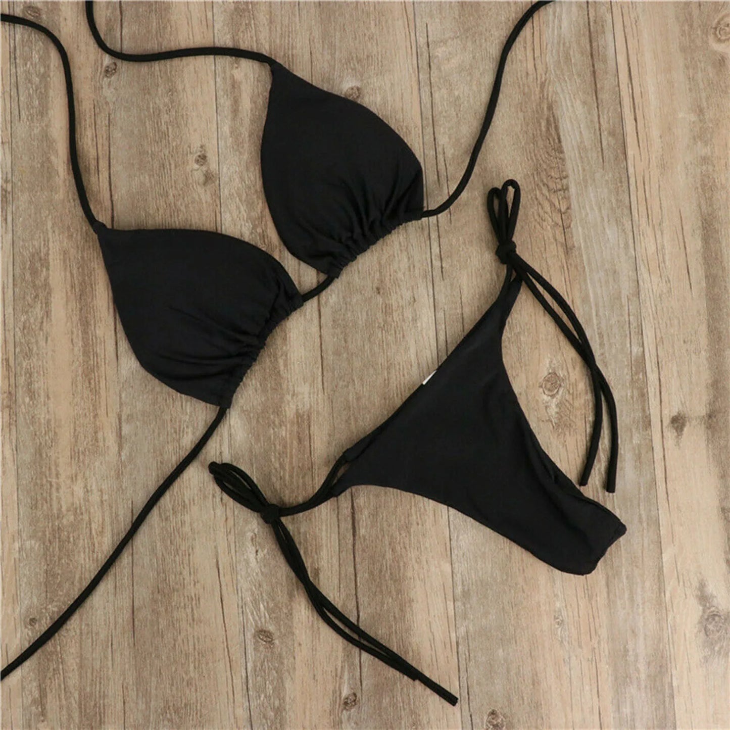 Brazilian Bikini Set 2025 - Zweiteiliger Sommer Bikini mit String-Höschen