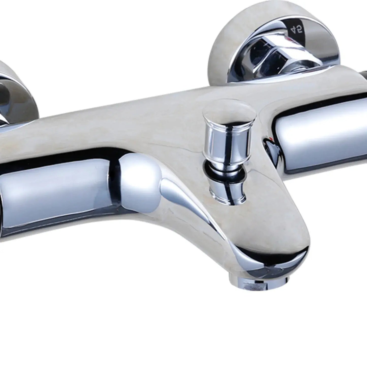 Thermostatisches Mischventil, Messing-Duschventil mit Temperaturregelung, Verbrühungsschutz-Badezimmer-Duscharmatur mit Durchflussregelung by Golden Bridge Store