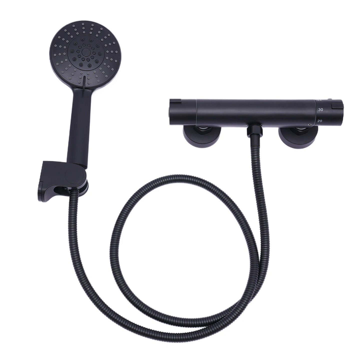 NONE Thermostatisches Handbrause-Set 3 Modi Wandmontage 38°C-Regelung