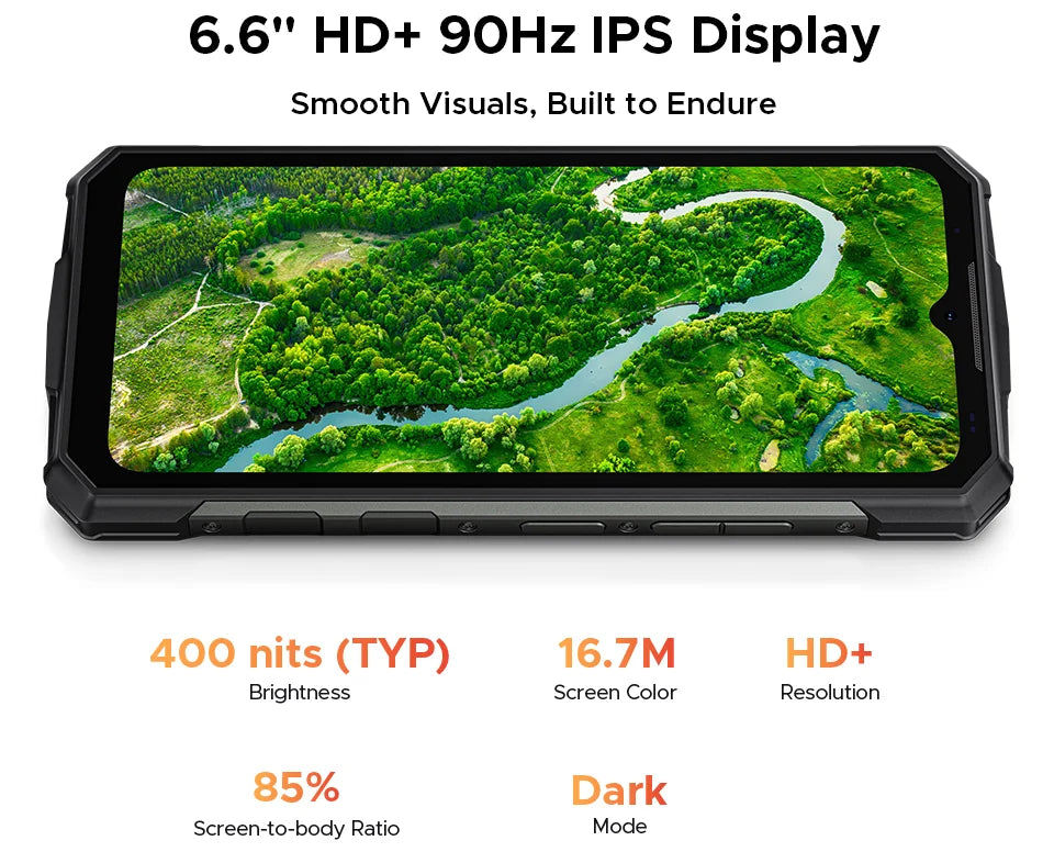 DOOGEE Fire 7 Robustes Smartphone - Akk 13000 mAh, 18W, 6,6 Zoll