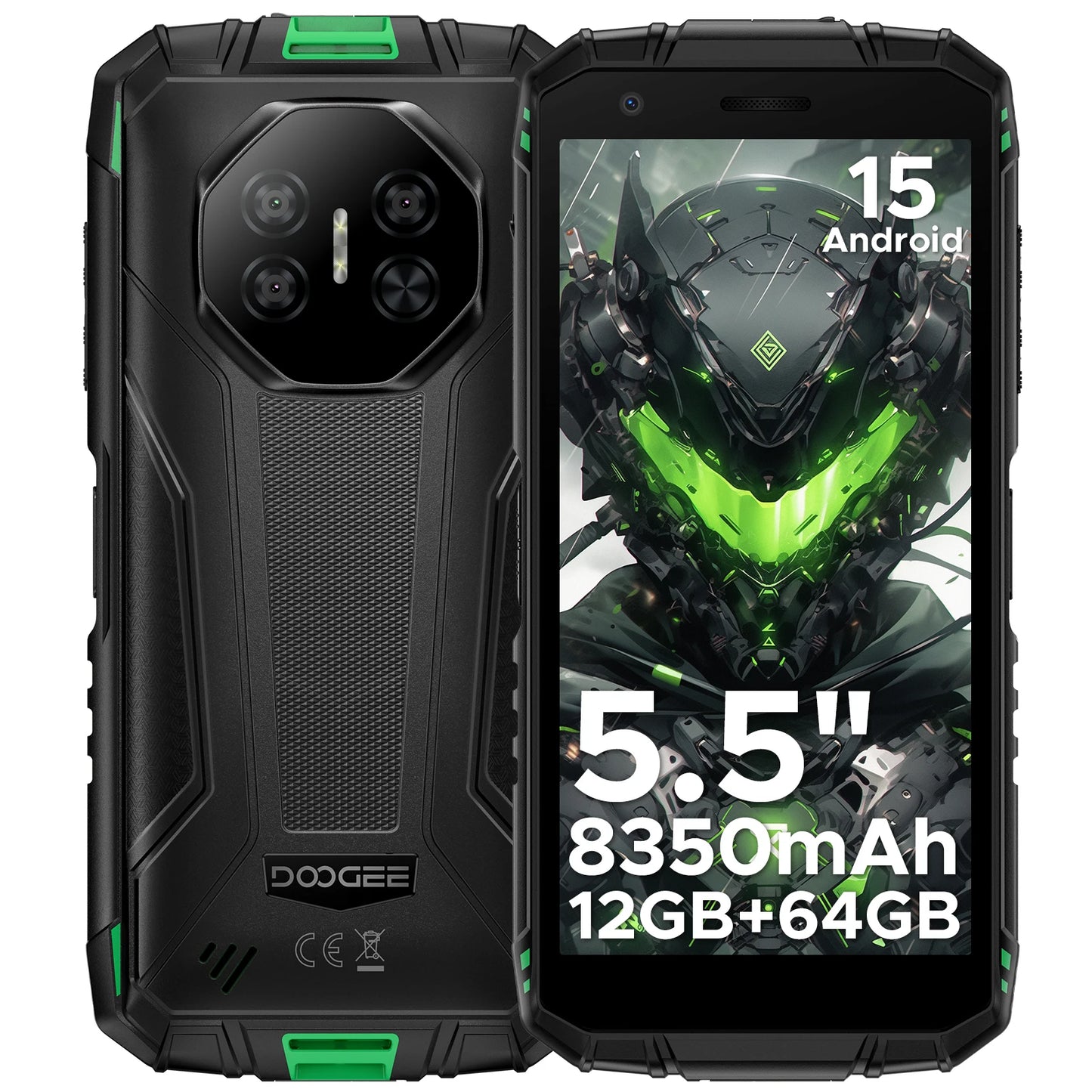 DOOGEE Fire 3 Robustes - 8350mAh Akku, 5,5 Zoll Display, Octa Core