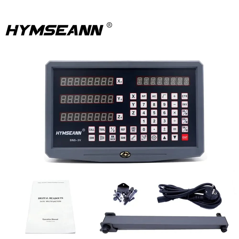 Hymseann SNS-3V complete set 3 axis milling/ lathe/ drill machine dro digital readout with 3 pcs linear scales