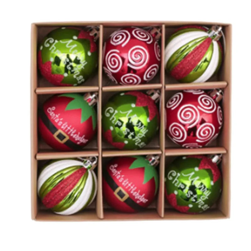 Choice Weihnachtskugeln 9er Set - Größe ca. 6 cm, Glas