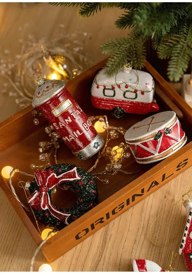 Weihnachtsbaum Anhänger Dekoration 3D Stereo Schneemann Weihnachtsbaum Dekoration Kleiner Anhänger Kranz Weihnachtsdekoration Anhänger