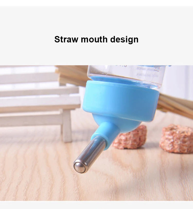 New Pet Hamster Automatic Feeder Small Hedgehog Golden Bear Feeder Water Dispenser Vertical Ball Water Bottle Pet Supplies