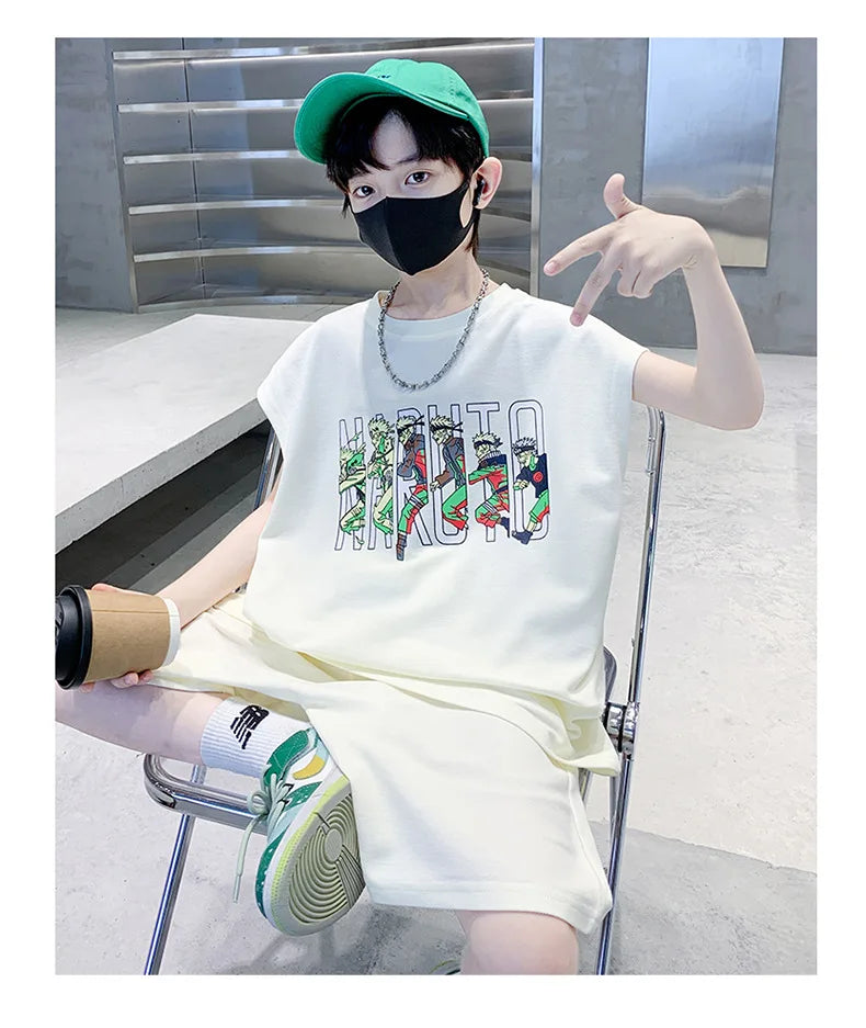 Jungen-Sportset 2025: Tank-Top & Shorts - Performance Athletic Collection