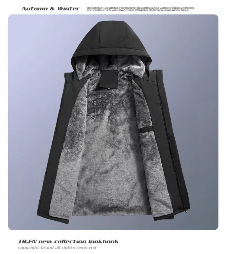 UETEEY Pilotenjacke Verdicktes Fleece - Kapazität 200 g, XL