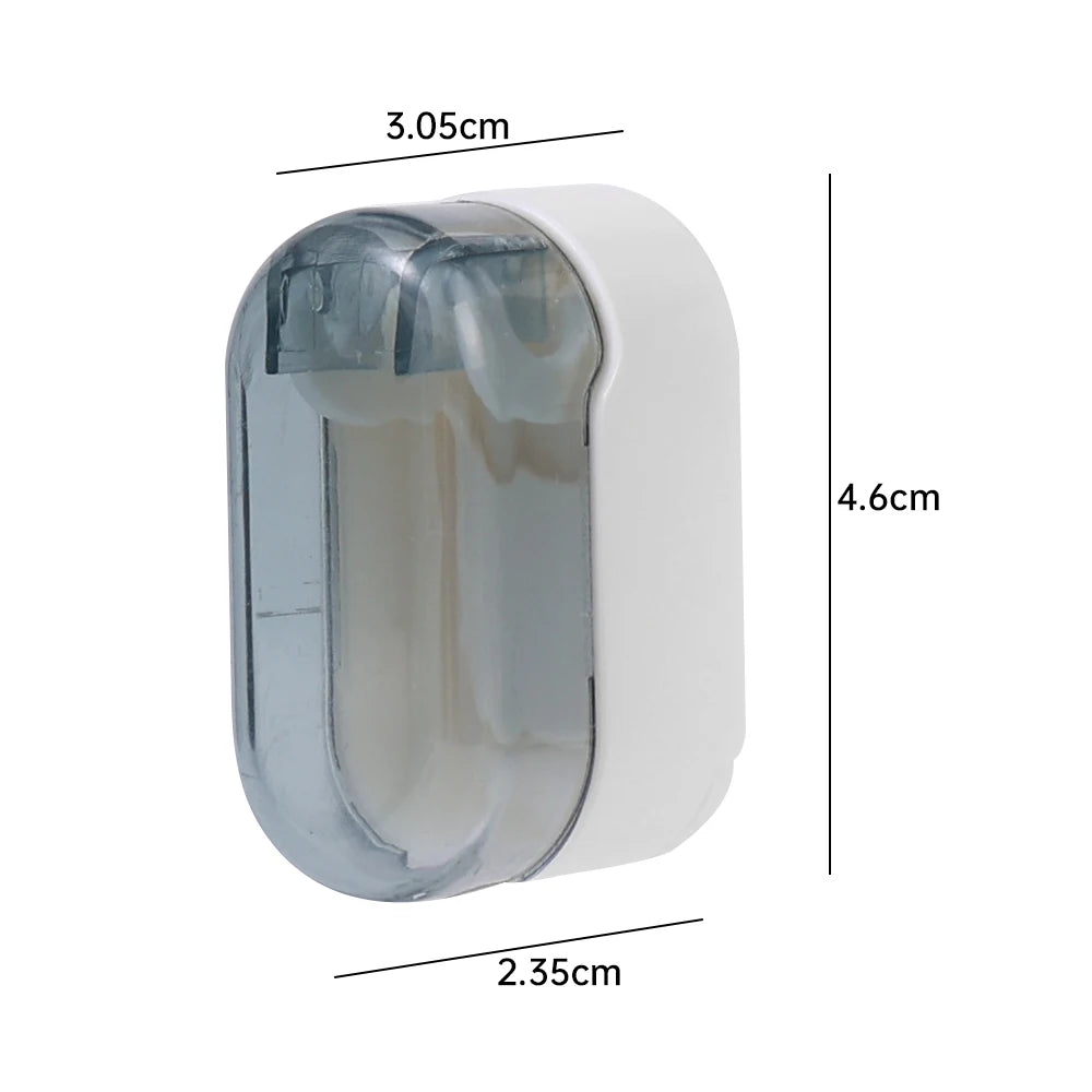 NONEM Zahnbürstenhalter Mit Abdeckung - Kapazität 1-5 Stück Größe 23,5x30,5 mm