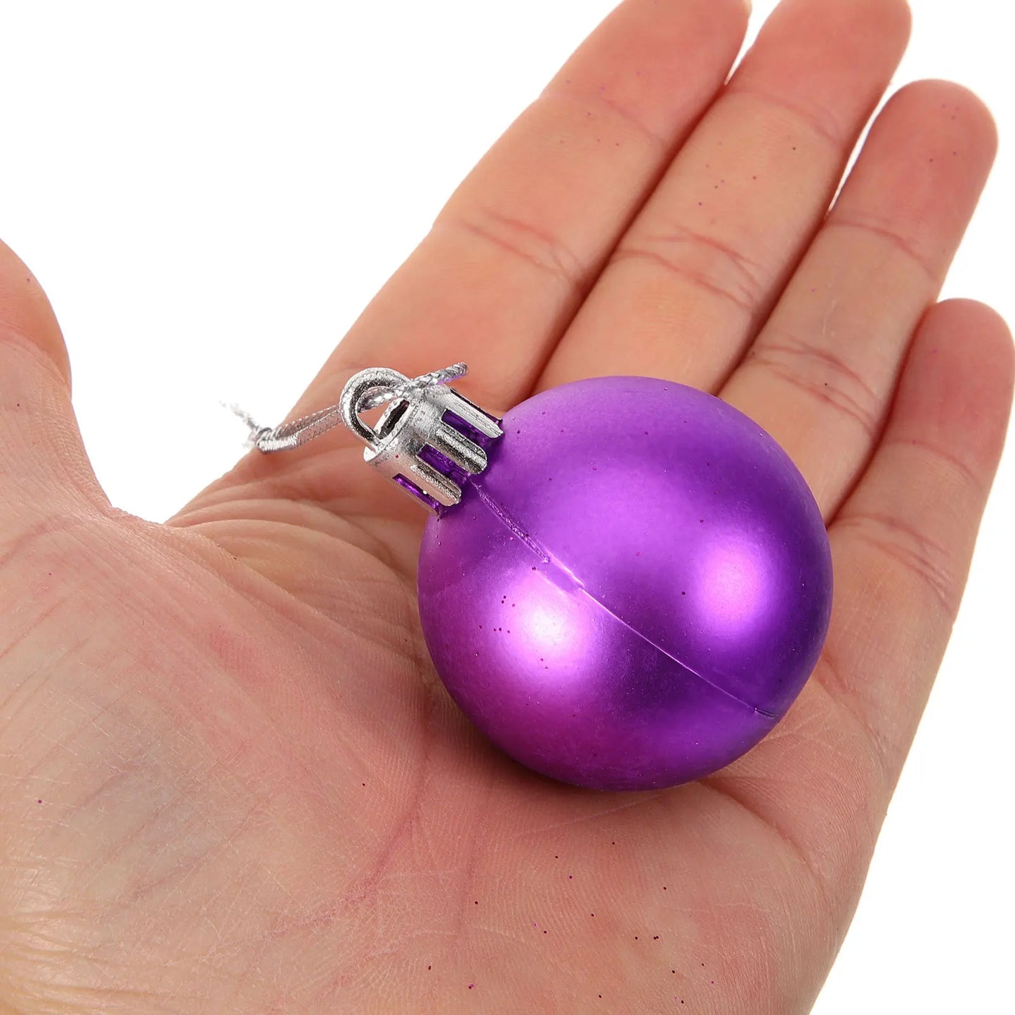 Choice Weihnachtskugeln Glänzend Kunststoff - 1000 Stück, Lila