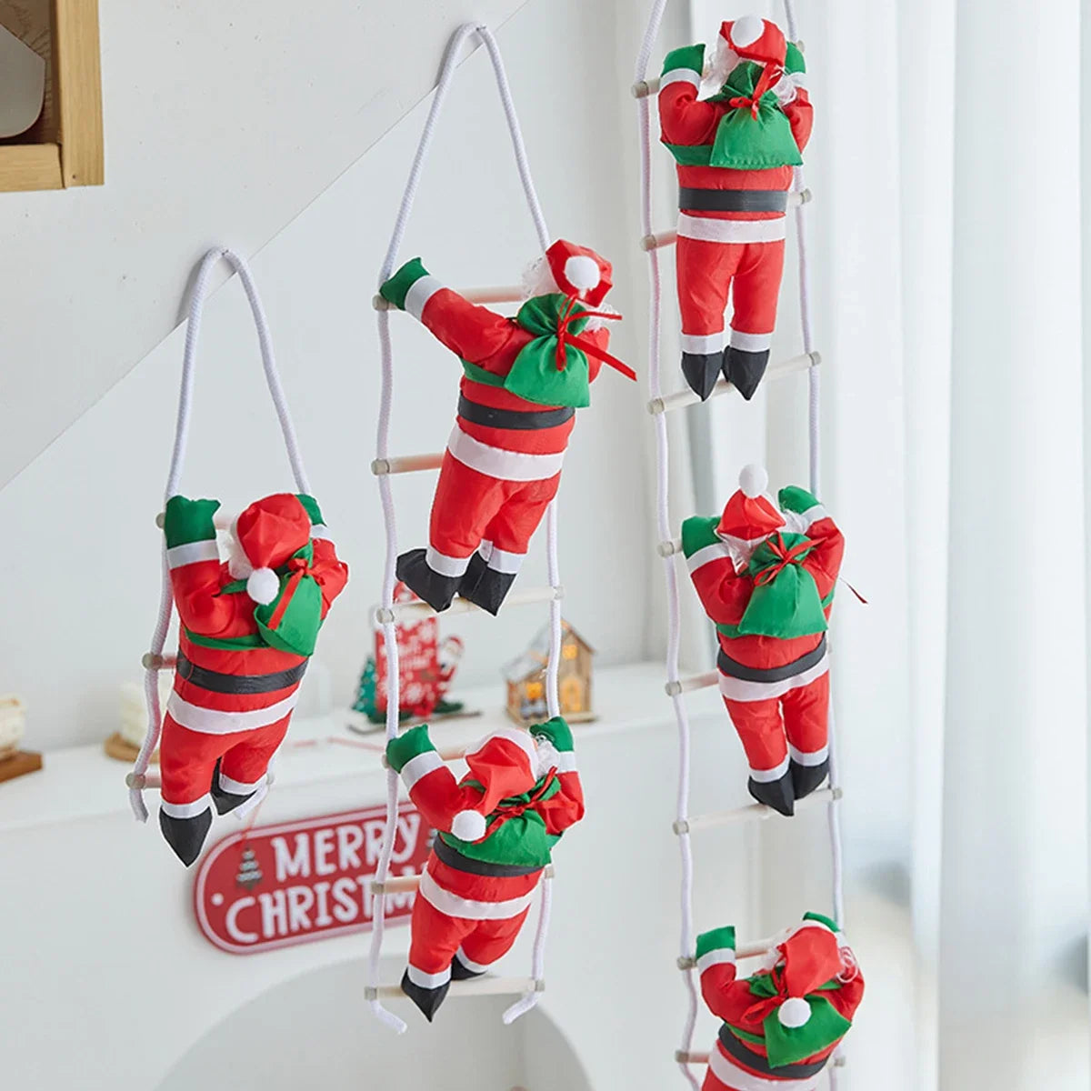 EsenTroye SD0015A Santa Kletternd - Größe Klein; Material Vlies Seil