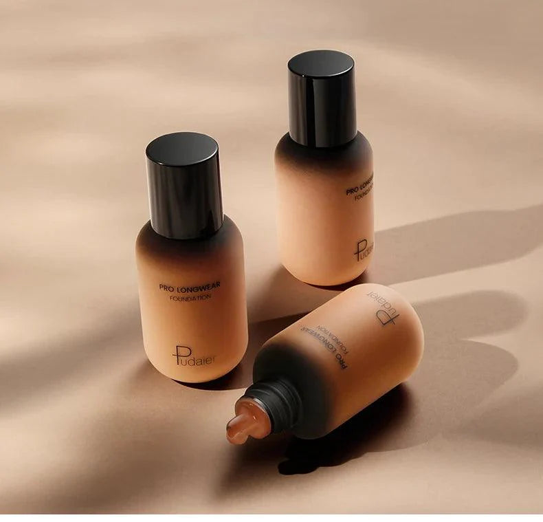 Face liquid foundation makeup waterproof base whitening cover dark circle