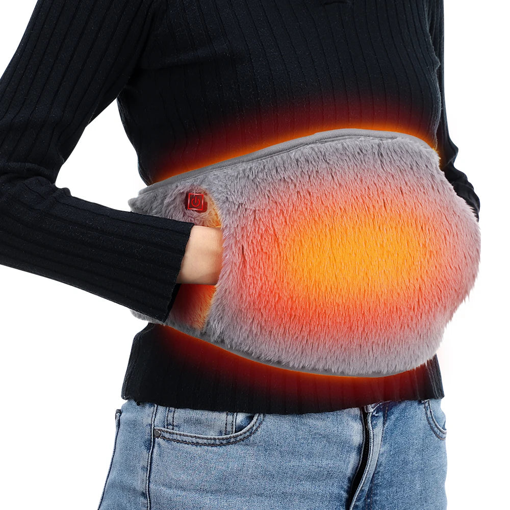 Electric Heating Belt Hand Warmer Winter Heater Waist Warmers Hot Compress Abdominal Lumbar Uterus Warming Pad USB Charging