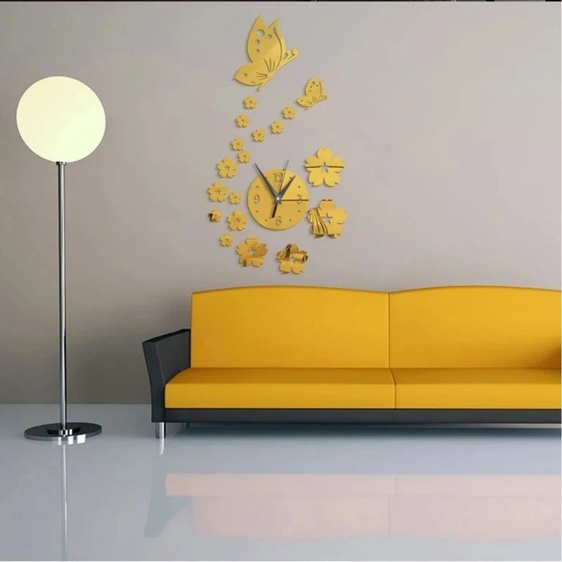 Hign Concerned OLZ0958 Spiegeluhr - 3D Acryl Ø45cm