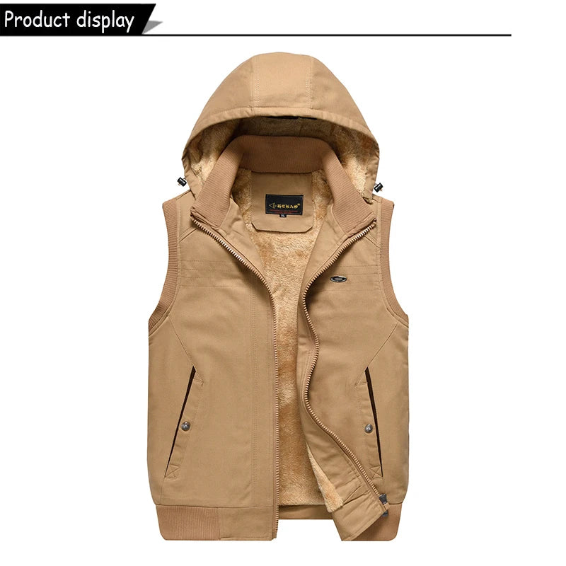 NordicX Hood Weste Fleece Kapuze - Winddicht, L, Polyester