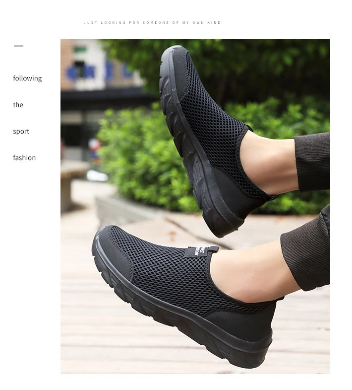 Men's Sneakers Breathable Men Casual Shoes Outdoor Male Slip On Loafers Walking Sneakers Tennis For Men