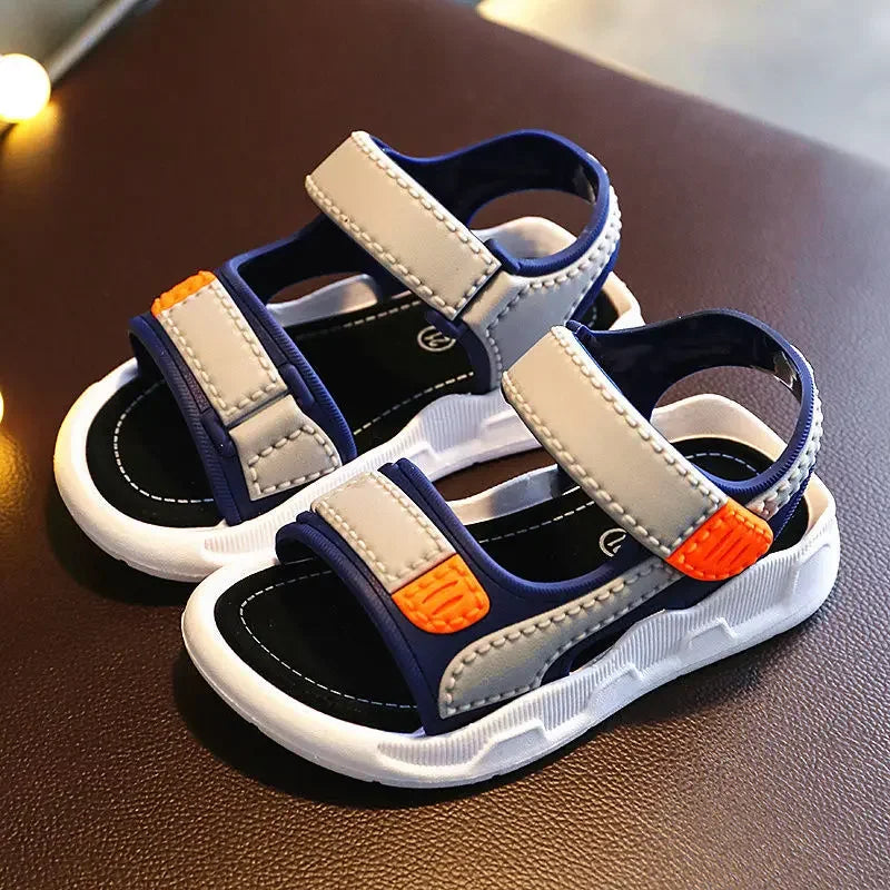 Sommer Baby Sandalen 2025 - Einfarbig Baby Jungen Weiche Sohle - Rutschfest Jungen Mädchen Kleinkind Strand Schuhe